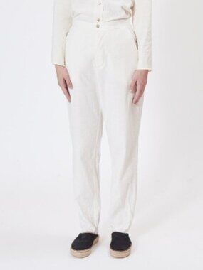 Elsa Esturgie Fusain Trousers | Size 38 | Ecru | Gently Used
